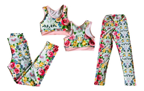 Imagen 3 de 3 de Calza Deportiva Lycra Estampada Completa Munay Mujer Bchic
