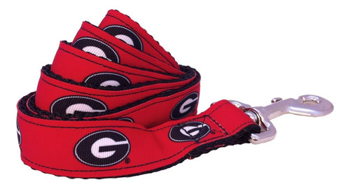 Ncaa Georgia Bulldogs Perro Correa  Color Del Equipo  Grande