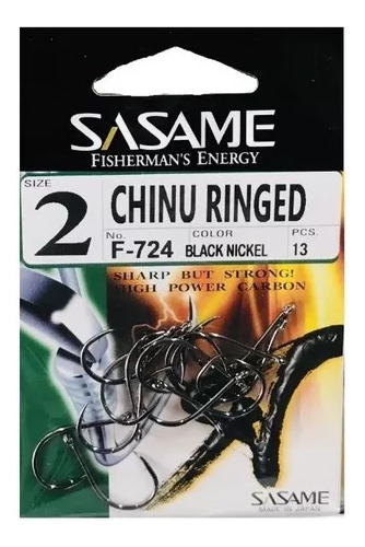 Anzuelo Sasame Chinu Ringed - Black Nikel - Japan