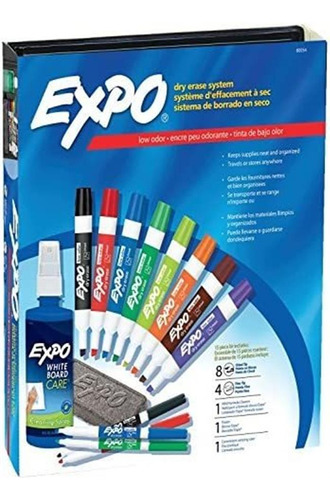 Expo 80054 Low-odor Dry Erase Markers, Chisel Tip, Assorted 