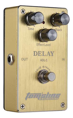 Pedal De Efecto Aroma Adl-1 Delay, Aluminio, True Bypass