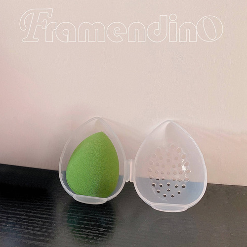 Estuche De Esponja De Maquillaje Framendino De Plástico Tran