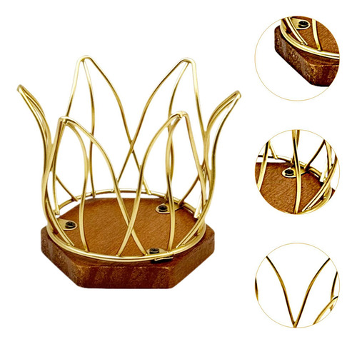 3 Soporte Para Filtro De Café, Organizador Elegante De Oro