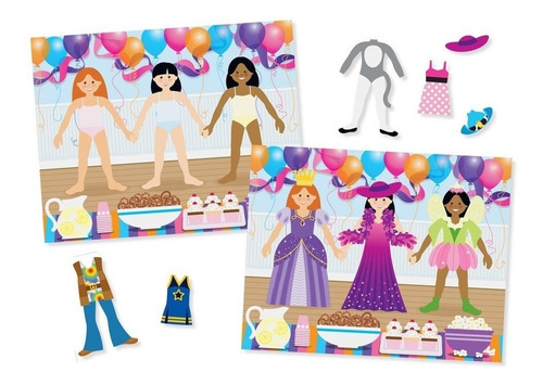 Juego Reusable Sticker Pad - Dress-up