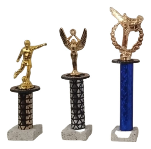 Trofeo Con Columna / Todos Los Deportes / 20cm /