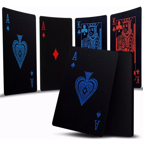 X2 Naipe Cartas Barajas Españolas Azul Y Rojo Naipes Poker