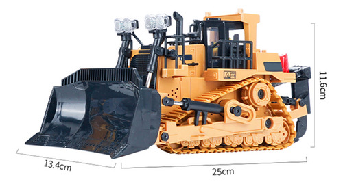 Ingeniería De Camiones De Construcción Bulldozer 1/24 2.4 G