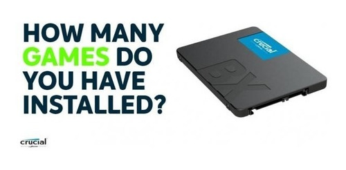 Ssd Crucial 1tb Bx500 3d Nand Sata 2,5 Entrega El Mismo Dia