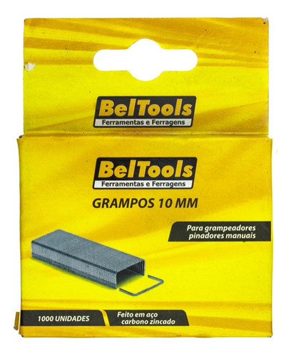 Grampo Pinador Tapeceiro 10mm C/ 1000 Unidades Beltools