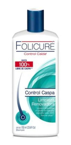 Shampoo Folicuré Control Caspa Limpieza Renovadora 700 Ml