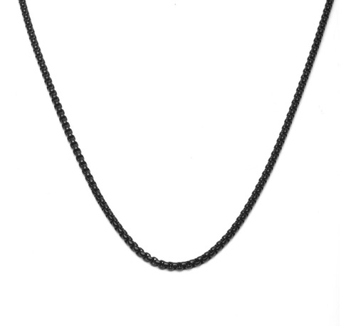 Cadena Collar  Hombre - Acero Quirúrgico Negro