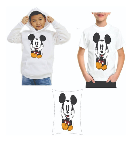 Sudadera Playera Y Cojin Niño Mickey Mouse