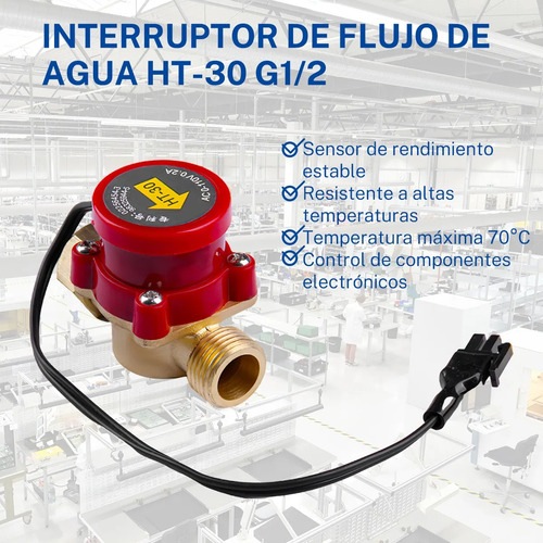 Interruptor De Sensor De Flujo De Bomba De Agua G1/2 110v