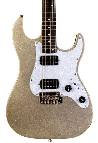 Guitarra Eléctrica Jet Guitars Js500 Plateado Sparkle Orientación De La Mano Diestro