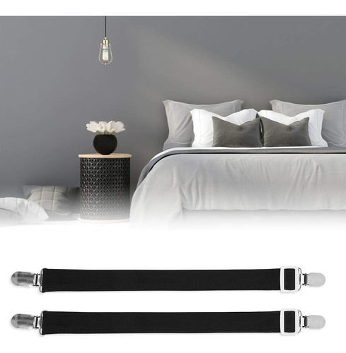 Sujetador Sábanas 2 Piezas Clip Nylon Multipropósito + Acero