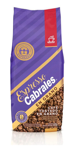 Cafe Cabrales Tostado En Grano Espresso X 500g Premium 