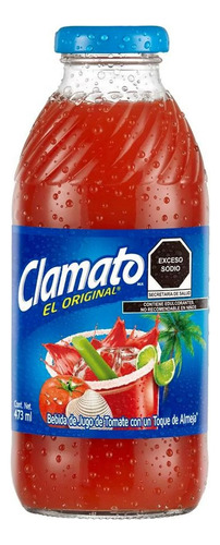 Jugo Clamato Almeja Original 5 Piezas De 473 Ml C/u