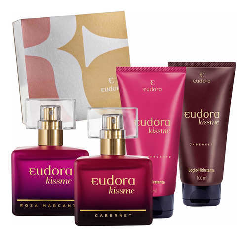 Rosa Marcante 50ml + Cabernet 50ml + 2 Hidratantes. Eudora Volume Da Unidade 50 Ml
