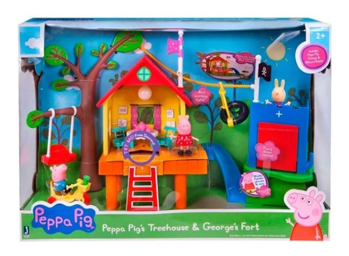 Set Peppa Pig Casa Del Arbol Con Luz Sonido Figuras 95795