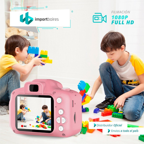Imagen 6 de 10 de Cámara Digital Full Hd Niños Niñas + Memoria Micro Sd 32gb