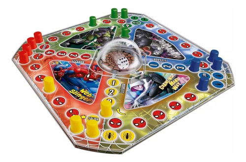 Juego De Mesa Ludo Matic Spiderman Hombre Araña Ditoys