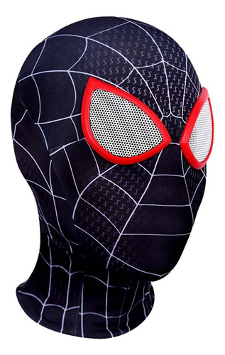 Máscara De Spider De Superhéroe Deadpool Cosplay Máscara Color Negro/Rojo