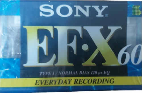Cassette Virgen Sellado Sony Efx