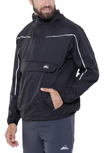 Campera Anorak Montagne Rompeviento Liviana Bolsillo Capucha