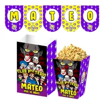 Comprar Kit Imprimible Candy Bar Club Misterio Texto Editable
