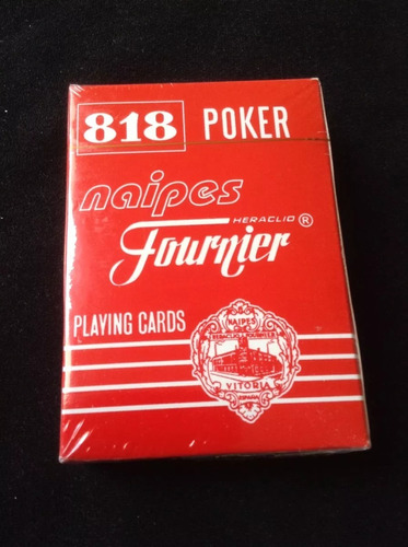 Cartas De Poker Barajas Naipes Marca Fournier 818