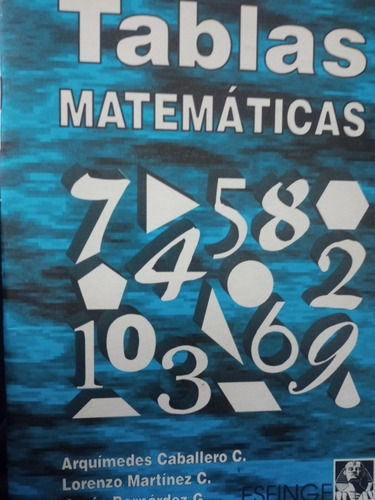 Manual Tablas Matematicas Arquimides Caballero