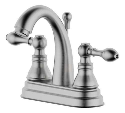 Wf-8008tb-bn Grifo De Baño De Dos Manijas De 4 Pulgadas Con