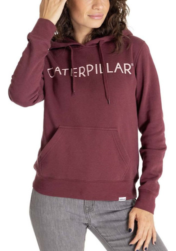 Buzo Caterpillar W Fdtn Logo Fleece H Carmenere/pale Mauve P