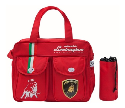 Bolso Maternal Cambiador Lamborghini Porta Mamadera Térmico