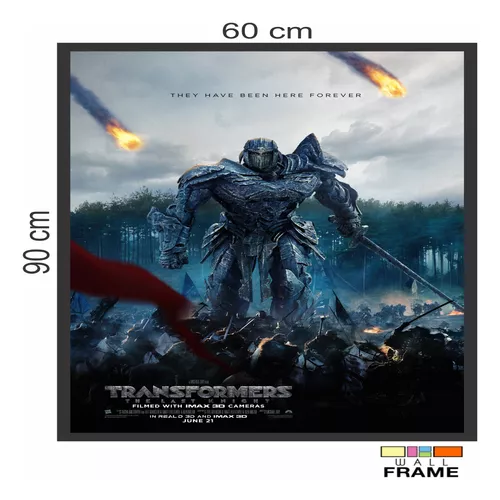 Quadro Pôster Filme Transformers o Último Cavaleiro M1 60x90