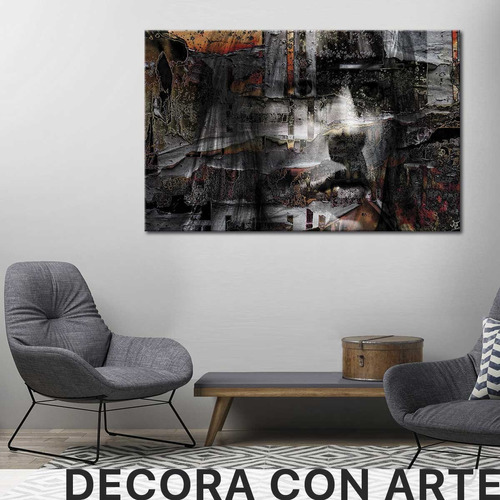 Cuadro Canvas Hermosa Mujer Abstracta Surrealista A3 90x60