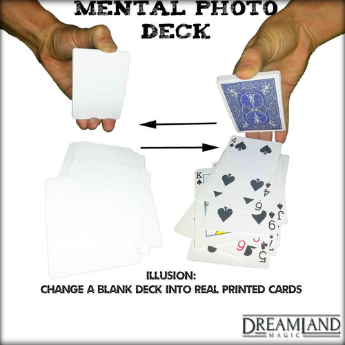 Mazo Blanco, Mental Photography Deck + Video Truco De Magia