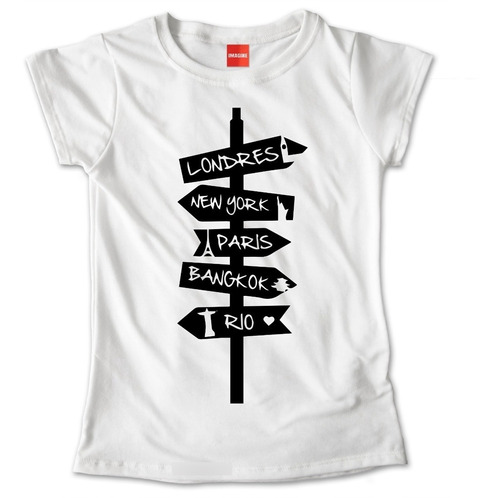 Blusa Dama Niña Viajes Londres Ny Paris Rio Playera #754