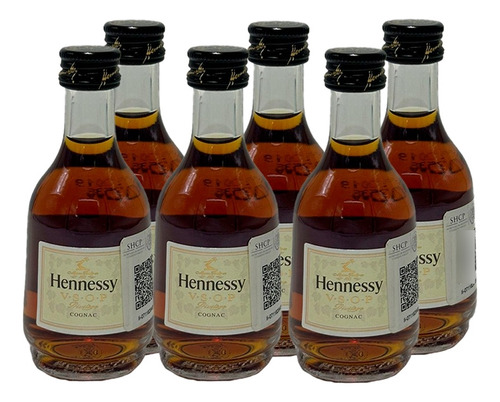 Pack De 6 Cognac V.s.o.p. Hennessy 50ml