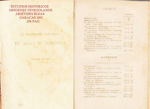 Estudios Historicos Origenes Venezolano Aristides Rojas 1891