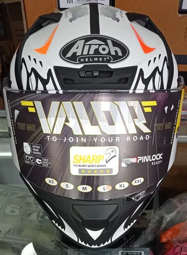Casco Moto Airoh Valor Certificado Ece2205 5 Estrellas Sharp