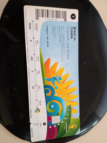 Imagem 1 de 1 de Ingresso Da Copa Do Mundo 2014