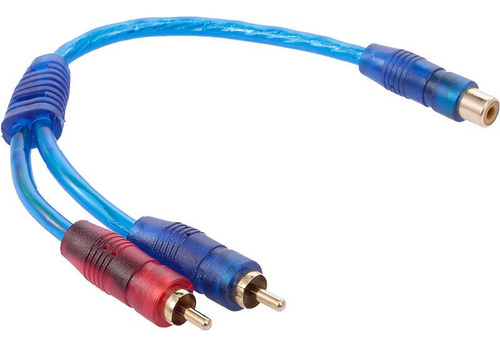 Cable Y Griega Para Audio Auto 2 Machos 1 Hembra 28cms