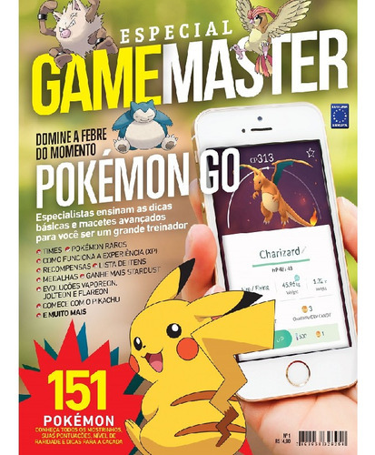 Especial Gamemaster   Pokémon Go: Especial Gamemaster   Pokémon Go, De A Europa. Editora Europa, Capa Mole, Edição 1 Em Português