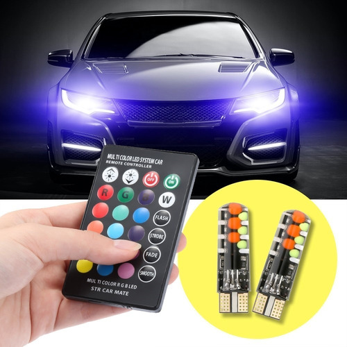 Lagrimas Luz Led Para Auto Universal Multicolor Cob T10 Cont
