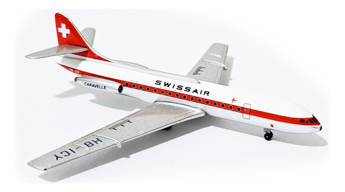 Se-210 Caravelle Swissair - Aeroclassics 1/400 - Novo - Raro