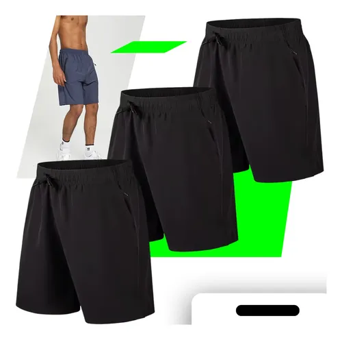 Kit 3 Bermudas Poliamida
