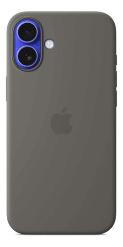 Case Silicone Magsafe Capa iPhone 16 Plus Cinza-pedra