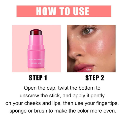 Lápiz Labial Colorete En Polvo 2 En 1