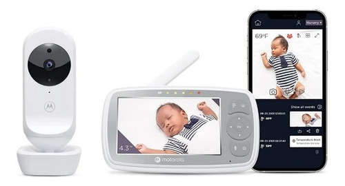 Baby Call Motorola Vm44 Monitor De Bebe Pantalla 4.3''